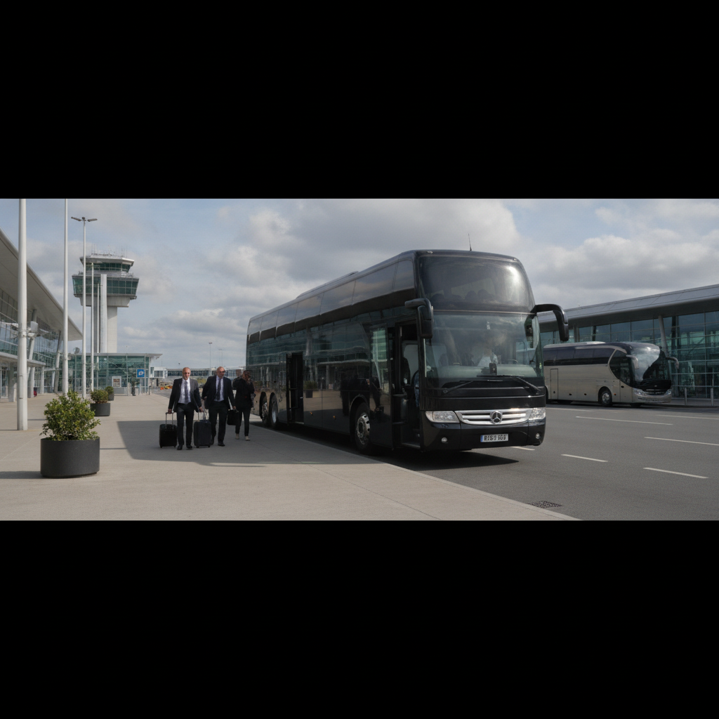 Group Types We Serve | Luton — executive coach meeting a group at Luton Airport